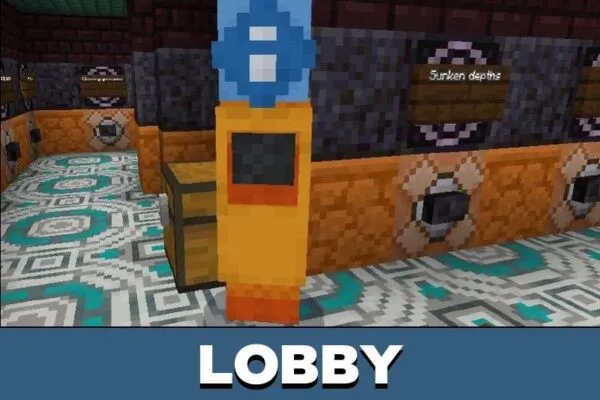 Lobby from Survive the Disaster Map for Minecraft PE