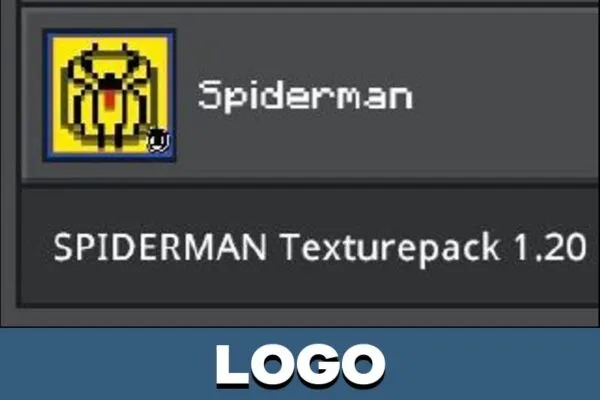 Logo from Spiderman Hotbar Texture Pack for Minecraft PE