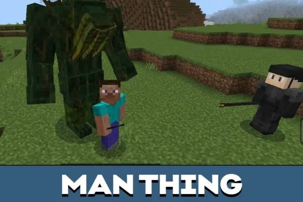 Man Thing from Moon Knight Mod for Minecraft PE