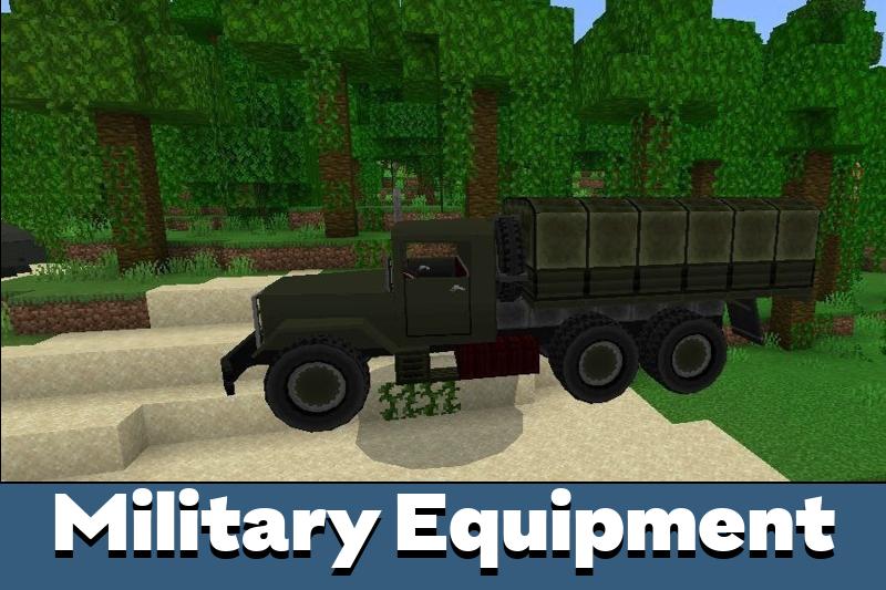 Military Equipment Mod for Minecraft PE