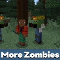 More Types of Zombies Mod for Minecraft PE