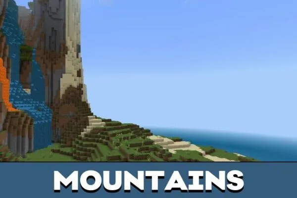 Mountains from Dynamic Fog Mod for Minecraft PE