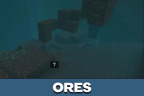 Ores from All Stone is Water Mod for Minecraft PE