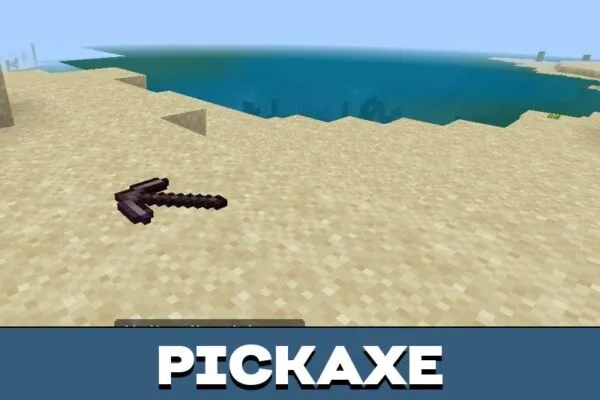 Pickaxe from Vanilla Furniture Mod for Minecraft PE