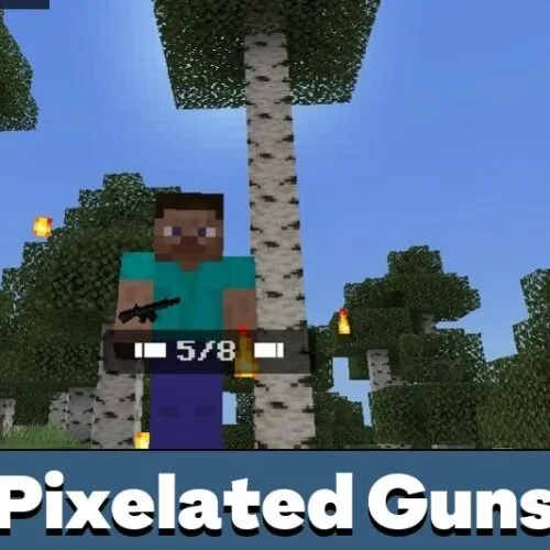 Pixelated Guns 2 Mod for Minecraft PE