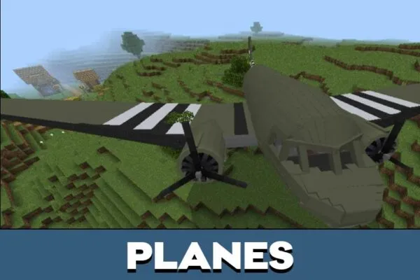 Planes from WW2 Weapons Mod for Minecraft PE