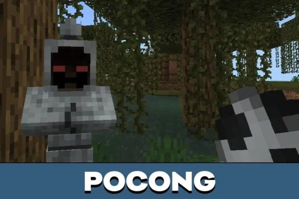 Pocong from Indonesian Ghost Mod for Minecraft PE