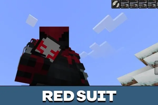 Red Suit from Spiderman 2 Mod for Minecraft PE