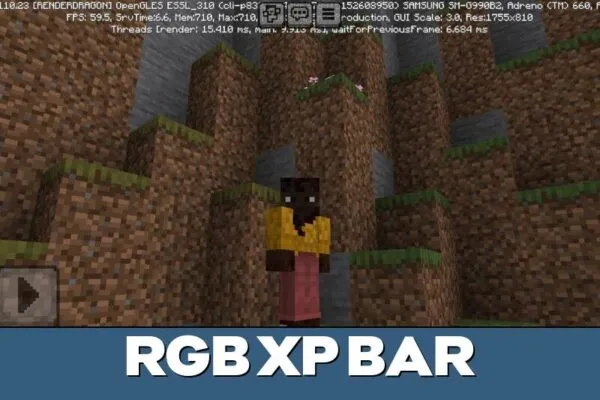 RGB XP BAR from RGB Texture Pack for Minecraft PE