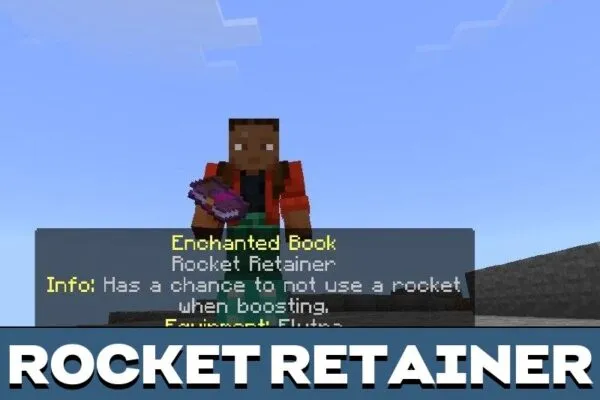 Rocket Retainer from Hogs Enchant Mod for Minecraft PE