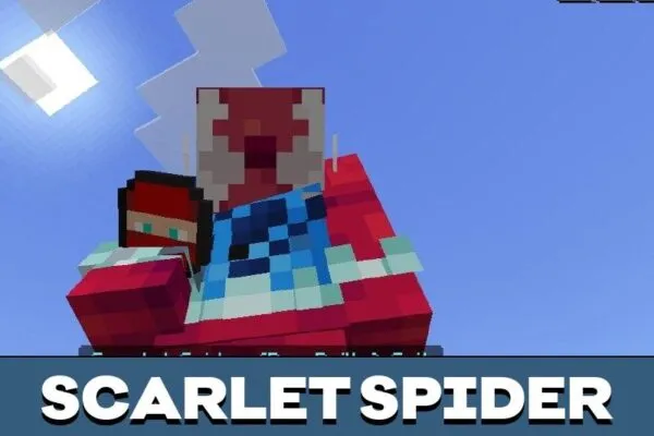 Scarlet Spider from Spiderman 2 Mod for Minecraft PE