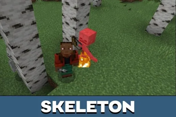 Skeleton from Harder Mobs Mod for Minecraft PE