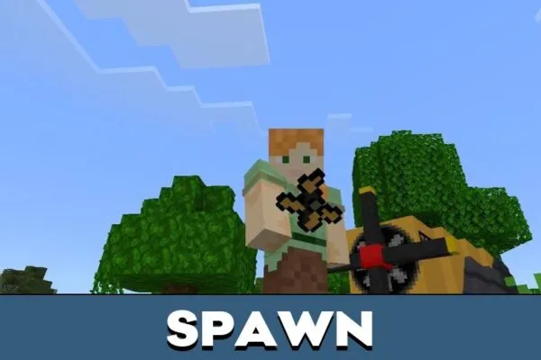 Spawn from Military Plane Mod for Minecraft PE