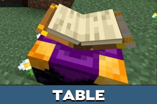 Table from System Enchantments Mod for Minecraft PE