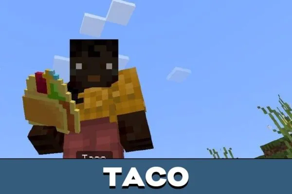 Taco from Plants vs Zombies Mod for Minecraft PE