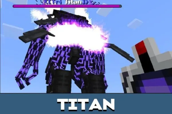 Titan from Skibidi Toilet 2 Mod for Minecraft PE