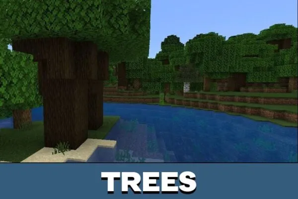 Trees from Plants Texture Pack for Minecraft PE