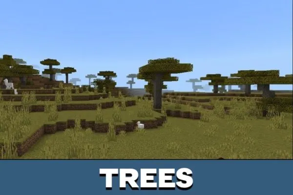 Trees from Solitude Shader for Minecraft PE