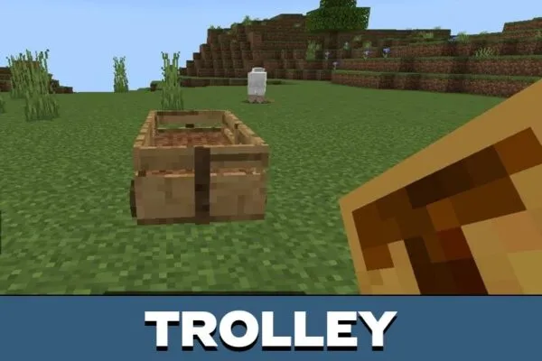 Trolley from Plants vs Zombies Mod for Minecraft PE