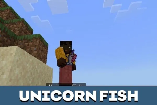 Unicorn Fish from Terra Сraft Mod for Minecraft PE