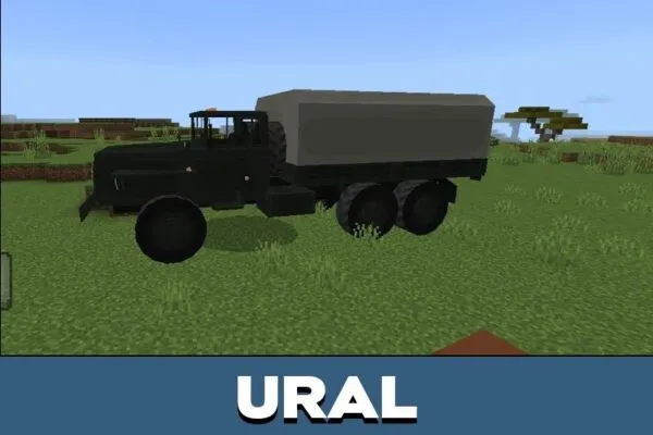 Ural from Military Cars Mod for Minecraft PE