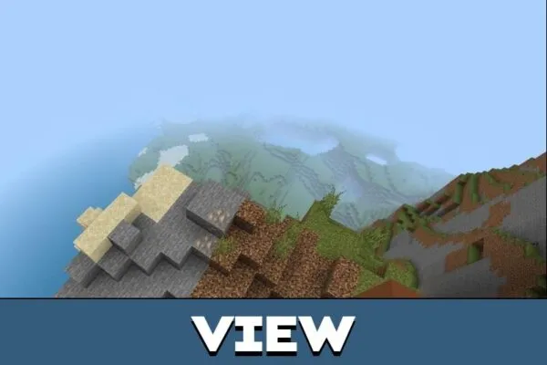 View from Dynamic Fog Mod for Minecraft PE