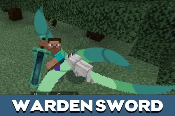 Warden Sword from Phase Disruptor Tools Mod for Minecraft PE