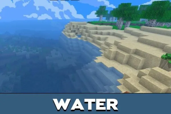 Water from Bumbli Graphics Texture Pack for Minecraft PE