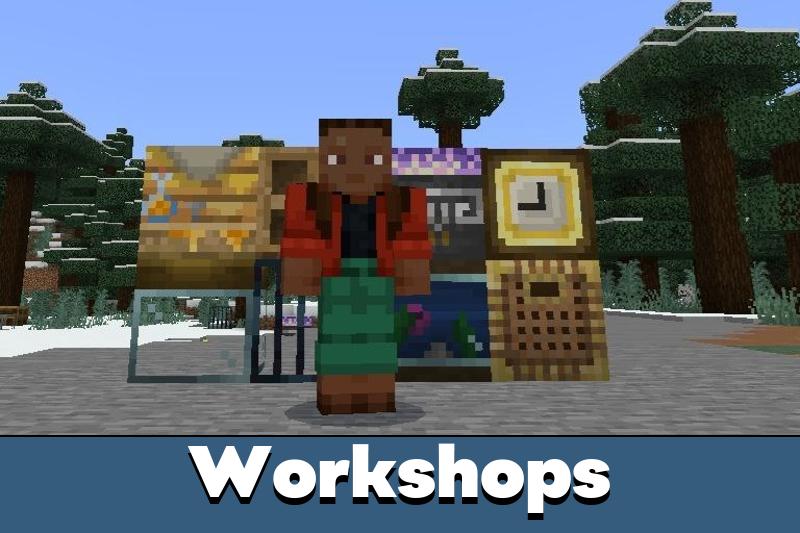 Workshops Mod for Minecraft PE