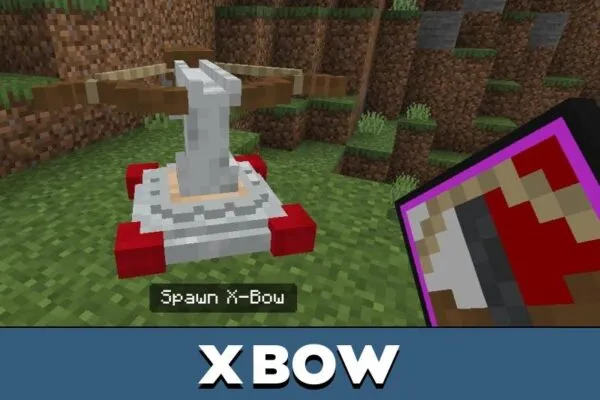 X Bow from Clash Royale Mod for Minecraft PE