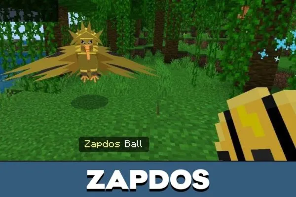 Zapdos from Pokemon 2 Mod for Minecraft PE