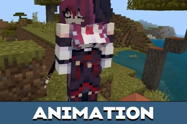 Animation from Wakhimpact Mod for Minecraft PE