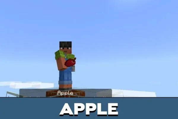 Apple from Lava One Block Mod for Minecraft PE