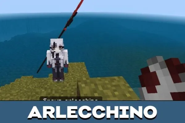 Arlecchino from Wakhimpact Mod for Minecraft PE