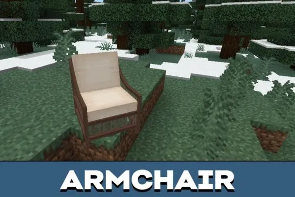 Armchair from Exotic Furniture Mod for Minecraft PE