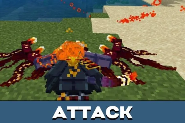 Attack from Boss Demon King Mod for Minecraft PE