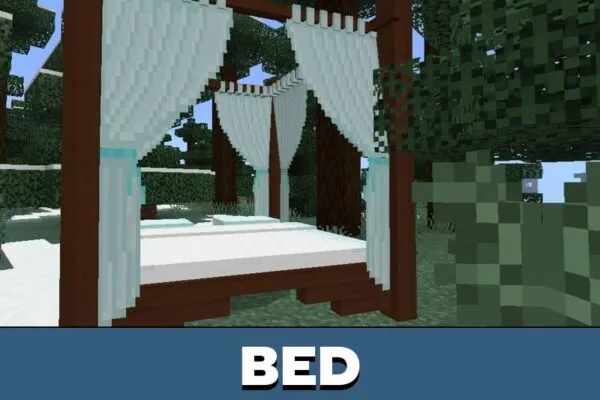 Bed from Exotic Furniture Mod for Minecraft PE