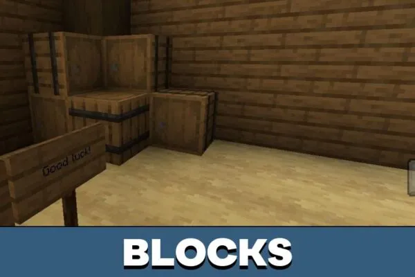 Blocks from One Room Escape Map for Minecraft PE