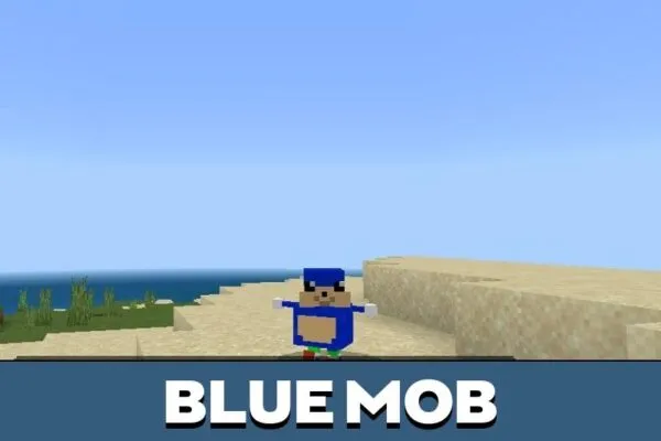 Blue Uganda Knuckles Mod for Minecraft PE