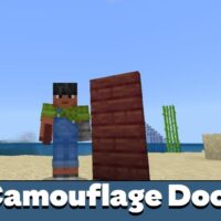 Camouflage Door Mod for Minecraft PE