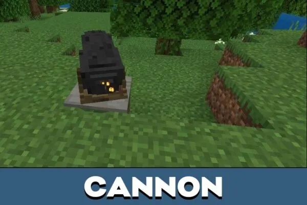 Cannon from Defensive Measures Mod for Minecraft PE