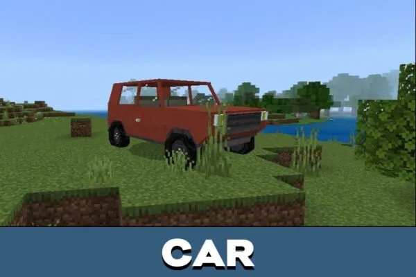 Car from Experiment 8 Mod for Minecraft PE