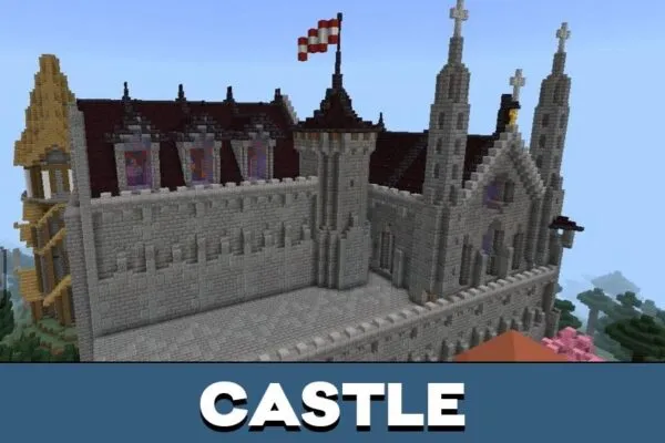 Castle from Middle Ages World Map for Minecraft PE