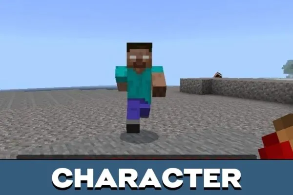 Character from The Man from the Fog Mod for Minecraft PE