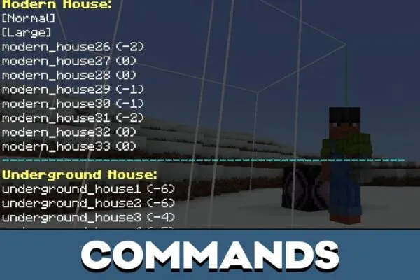 Commands from Quick Craft Mod for Minecraft PE