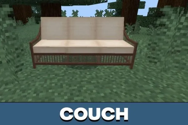 Couch from Exotic Furniture Mod for Minecraft PE