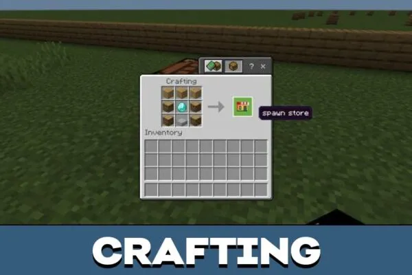 Crafting from Advanced Shop Mod for Minecraft PE