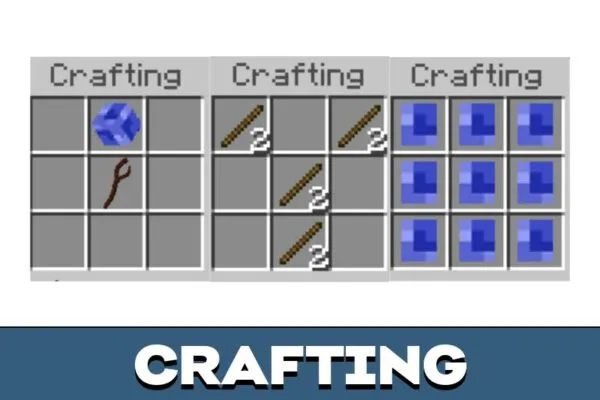 Crafting from Magic Staff Mod for Minecraft PE