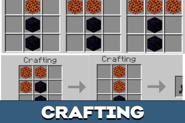 Crafting from Magma Plus Mod for Minecraft PE