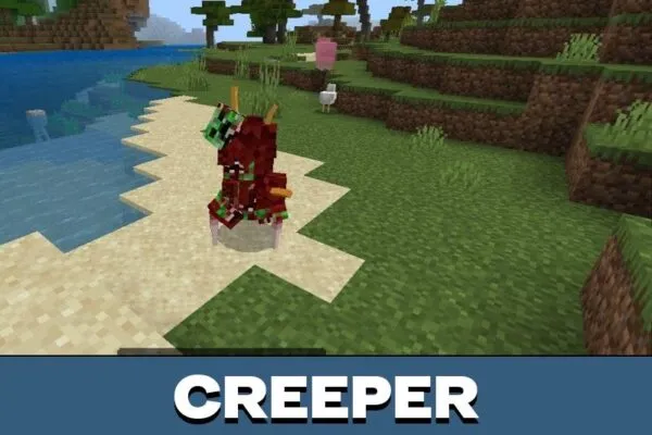 Creeper from Experiment 8 Mod for Minecraft PE